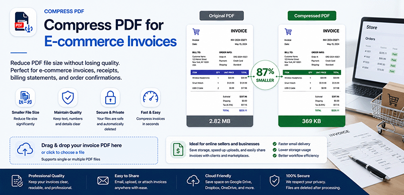 Compress PDF for E‑Commerce Invoices – Keep Financial Data Clear ...