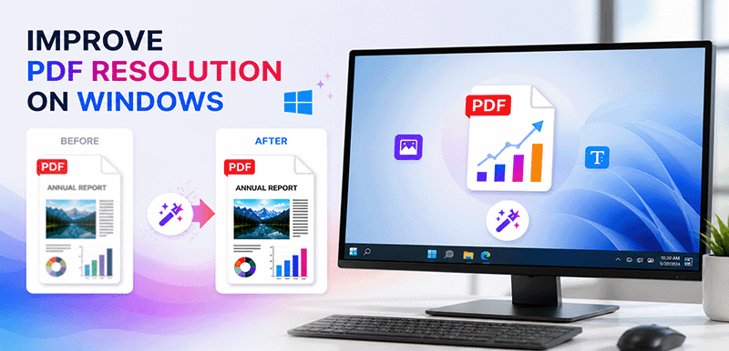 Zlepšete rozlišení PDF ve Windows – zvyšte DPI, zostřete text pomocí online AI nebo desktopových nástrojů