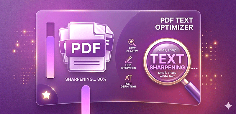 Sharpen text in PDF – make blurry letters crisp with DonePDF AI