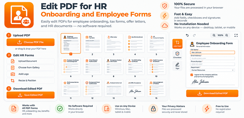 Employee Development Program Documentation Edit PDF for HR Free – Onboarding & Employee Forms | DonePDF — PDF ...