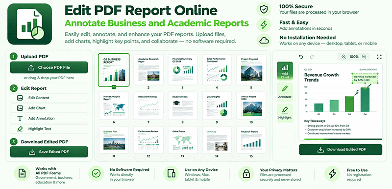 Edit PDF Report Online Free – Annotate Business & Academic Reports ...