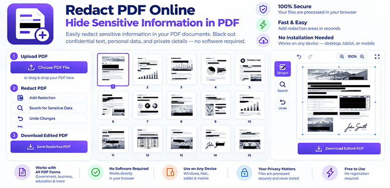 Redact PDF Online Free – Hide Sensitive Information Permanently ...